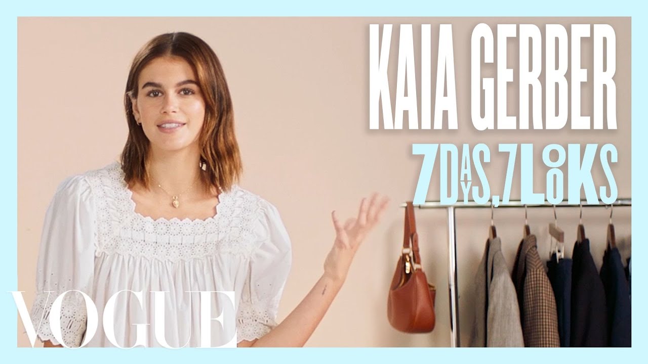 ⁣Every Outfit Kaia Gerber Wears in a Week | 7 Days, 7 Looks | Vogue
