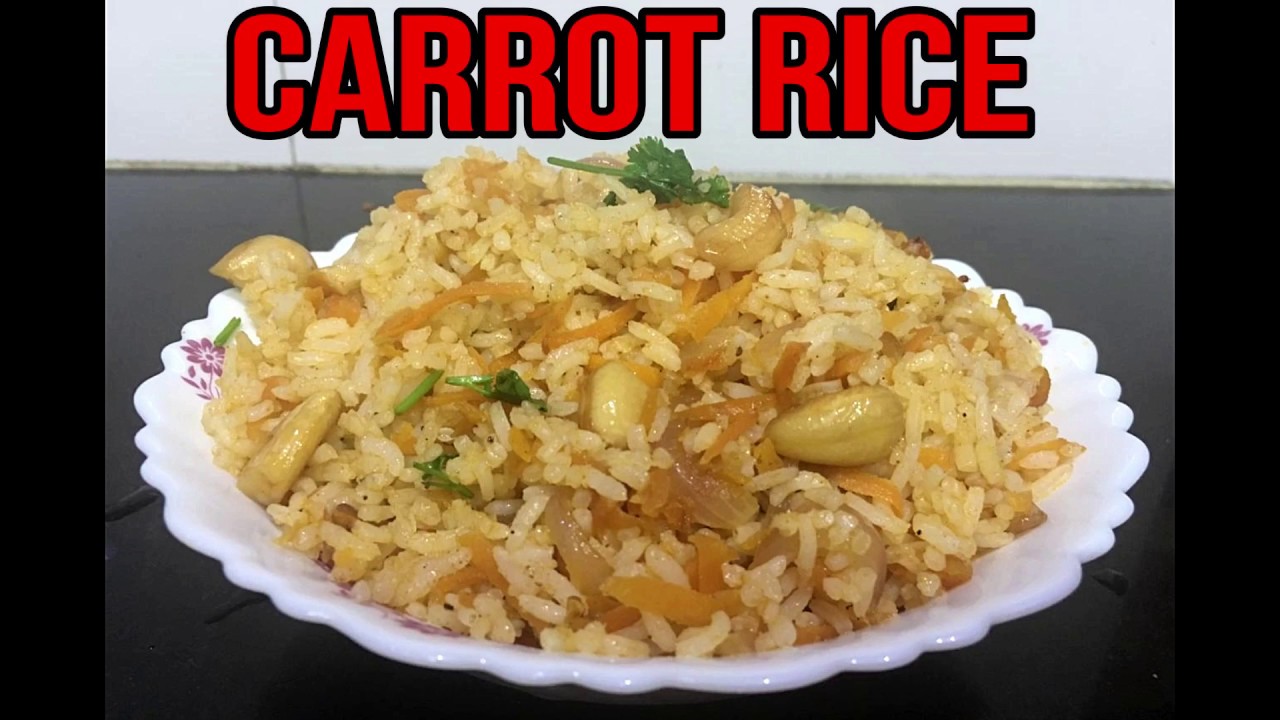 Carrot Rice in Tamil How to make carrot fried Rice கேரட் சாதம்