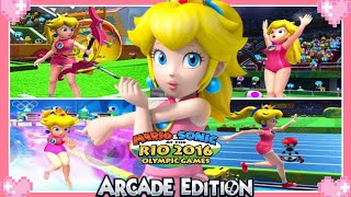 🌸 Mario & Sonic at the Rio 2016 Olympics Games Arcade Edition (All Events) Peach Gameplay 🌸 screenshot 2