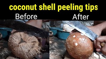 How to remove COCONUT Flesh From Shell, 2 different ways @ANS creative