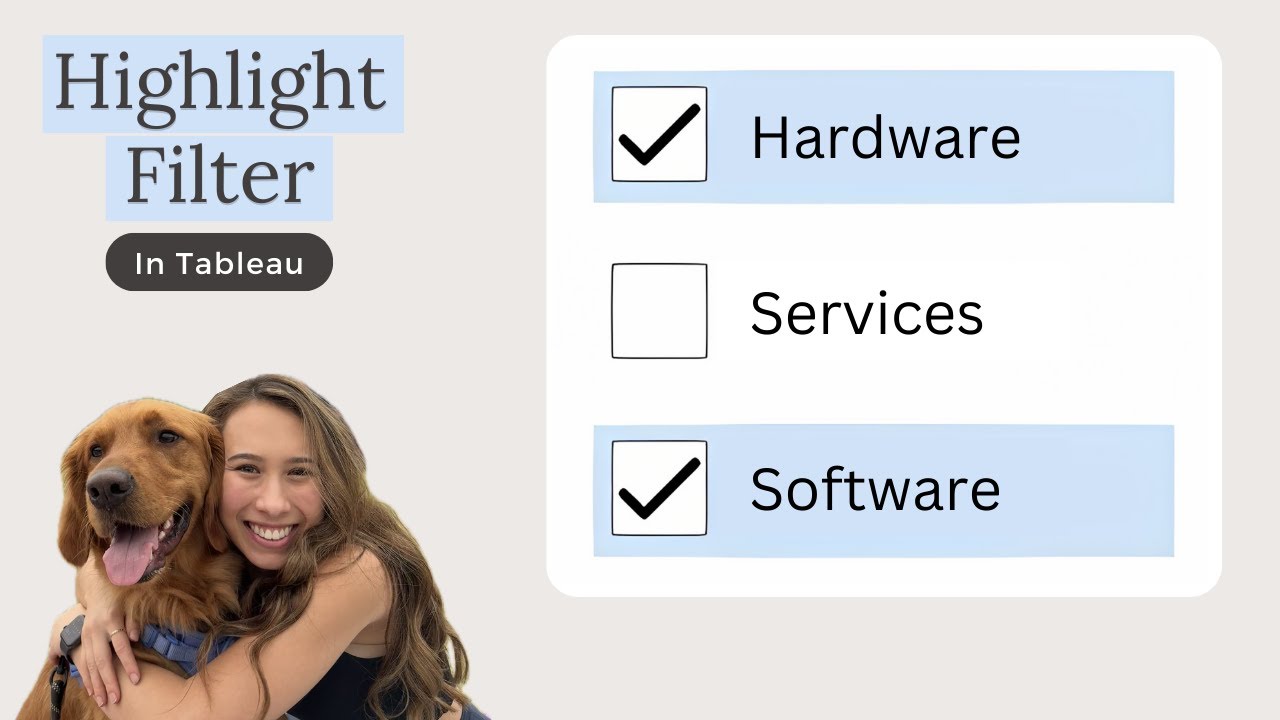 Create Custom Checkbox Filter with Highlight Effect in Tableau - YouTube