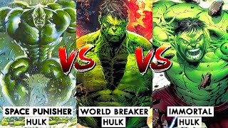 World Breaker Hulk Vs Immortal Hulk Vs Space Punisher Hulk | Battle Comparison | BNN Review