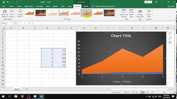 How to create a 2D Area Chart in Microsoft Excel