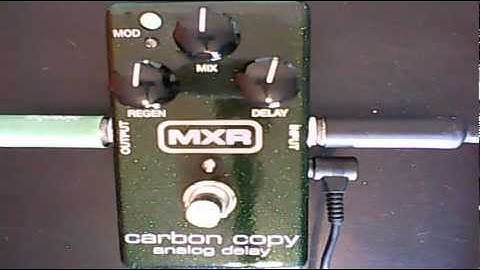 Crazytrainmusic: MXR Carbon Copy Analog Delay Demo