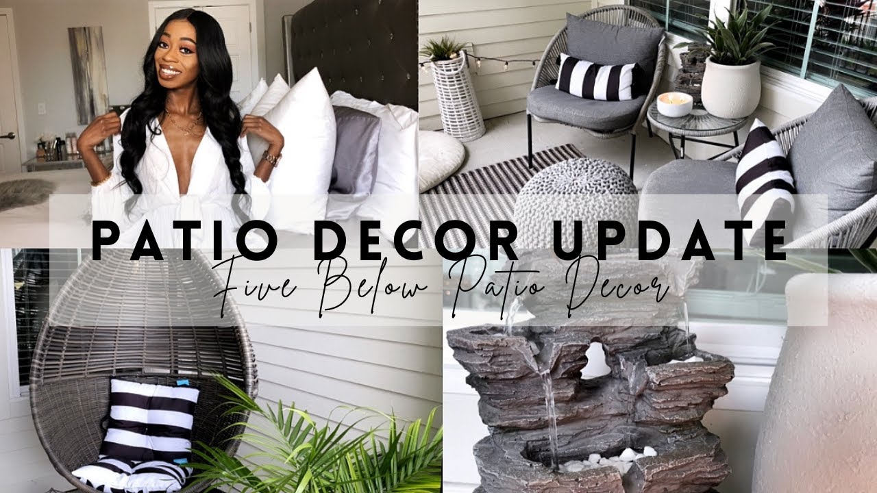 PATIO DECOR TOUR | MODERN APARTMENT BALCONY DECOR | FIVE BELOW ...