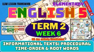 ENGLISH 5 Term 2 Week 6