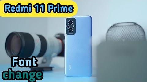 How To Change Font Style Redmi 11 Prime, Font Change Setting