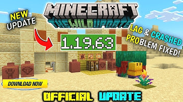Minecraft Pe 1.19.63 Official Version Released | Minecraft 1.19.63 Lag & Crash Problem Fixes