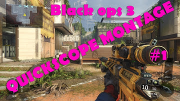 #1 Black Ops 3 Quickscoping Gameplay! | Black Ops 3 Sniper Montage (BO3 Sniping)