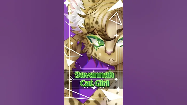 Video 4860781: cute savannah cat, savannah girl, cute cat drawing