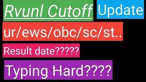 rvunl junior assistant expected cutoff | rvunl cutoff 2022