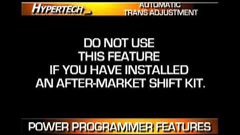 Hypertech Max Energy Auto Trans Adjustment Feature