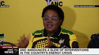 Anc Announces A Slew Of Interventions In The Countrys Energy Crisis