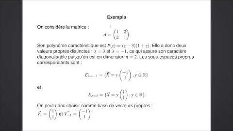 Chapitre 4  - Diagonalisation - 4.3 - Applications