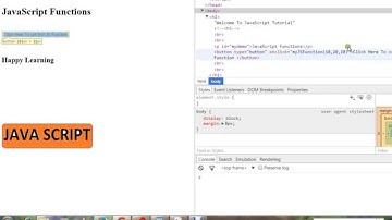 TAMIL MY FIRST JAVASCRIPT FUNCTION EXAMPLE DEMO