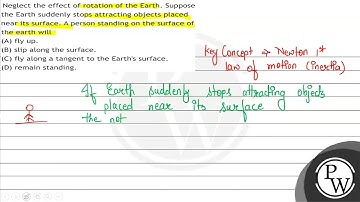 Neglect the effect of rotation of the Earth. Suppose the Earth suddenly stops attracting objects...