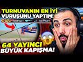 64 YAYINCI İLE BÜYÜK TURNUVA! 300 METREDEN MAÇIN EN İYİ VURUŞUNU YAPTIM! 😱 | PUBG MOBILE