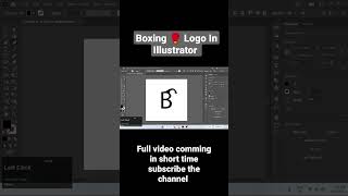 Boxing ? logo in adobe illustrator 2023 adobe illustration adobeillustrator  logo harshiltech