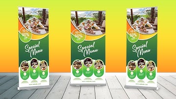 Rollup Banner Design Tutorial || Photoshop Tutorial