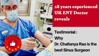 UK ENT Doctor’s appreciation for Sinus Doctor Dr. Chaitanya Rao by Sinus Doctor 526 views 2 months ago 4 minutes, 31 seconds