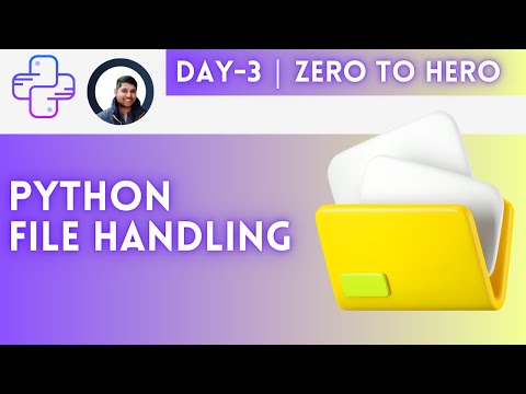 Day-3 | File Handling in Python | Python For DevOps