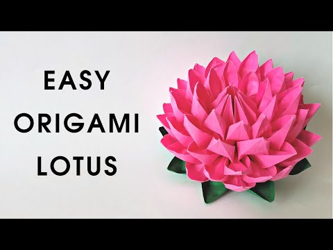 Origami Lotus Flower — the Easiest Way for Kids