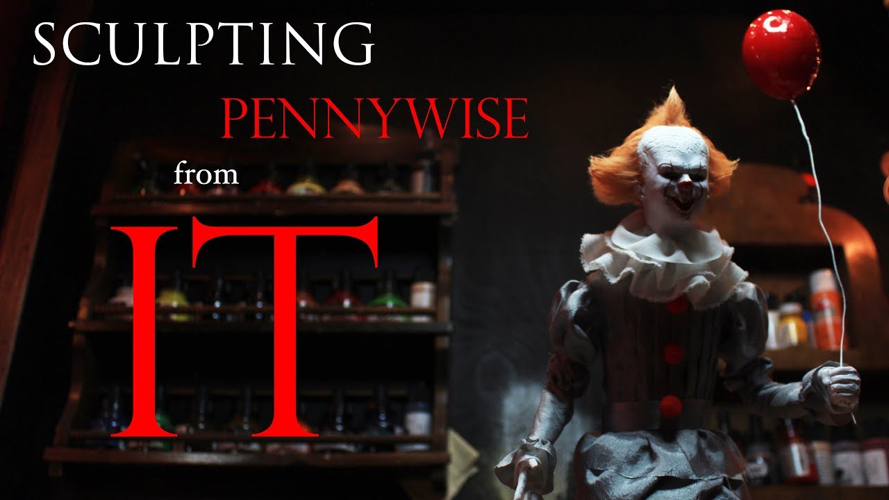 Sculpting Pennywise from IT - SuperSculpey