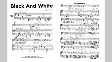 Black And White - MusicK8.com Singles Reproducible Kit