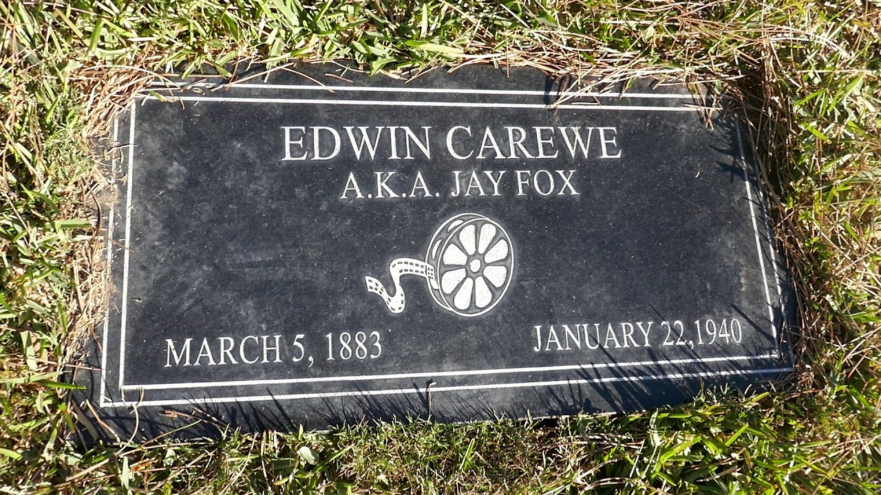 Director Edwin Carewe (Jay Fox) & Andrew Arbuckle Graves Hollywood Forever Cemetery LA CA USA 2020