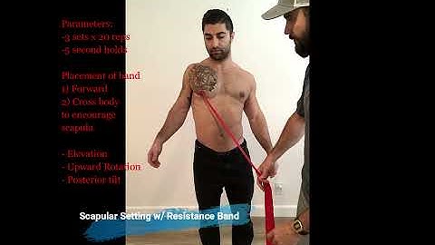 Subacromial Impingement: Motor Control Scapular Control & Stability Exercise