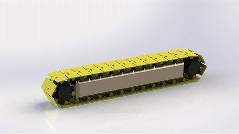 Solidworks Animation: Tank Tread animation | Chain Driven Pattern Motion Study