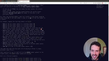 Solving day 15 of Advent of Code 2020 in JavaScript