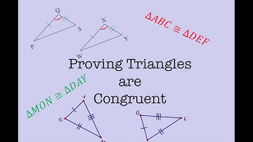 Proving Triangles are Congruent Video Lesson
