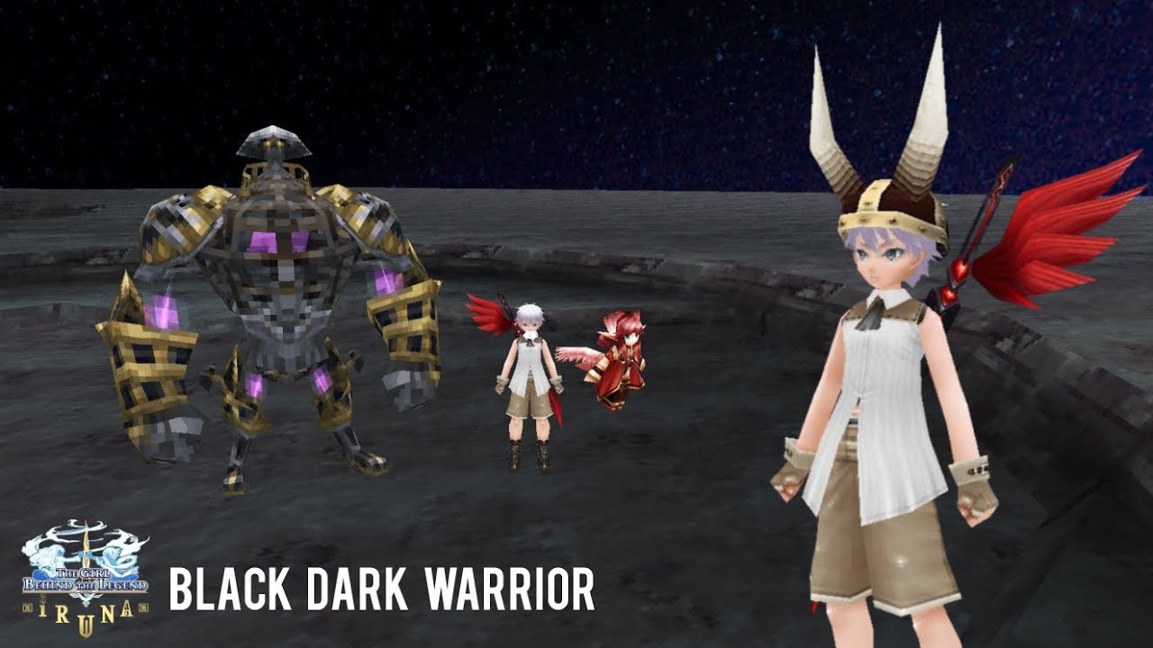 Iruna Online Hunting Black Dark Warrior's Rare Item (Dark Wasteland