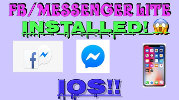 How To install FB/Messenger lite on IOS ( Tagalog tutorial) Vlog #02