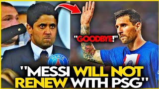 🚨URGENT! MESSI DOES NOT WANT TO STAY AT PSG!  PSG LAST NEWS