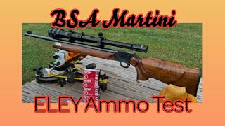 BSA Martini Mark 2 and 100 yard Eley Tenex lot test with Rimfire Central