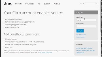 How to login with citrix cloud account