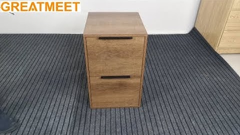 GREATMEET WOOD FILE CABINET WITH 2 DRAWER ASSEMBLE VIDEO