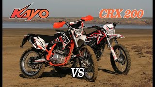 Мотоциклы эндуро KAYO T2 и CRX 200 тест драйв