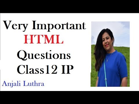 Important Questions For HTML Class 12 IP,Java 2014 Paper Part 2