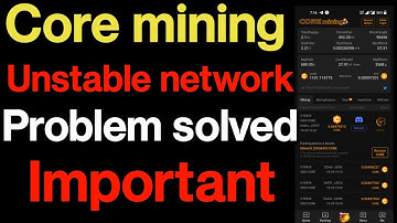 Satoshi core mining aps unstable network problem solve || কি কারনেই এই সমস্যা
