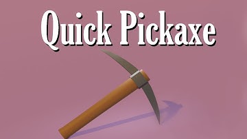 How To Make A Pickaxe In Blender
