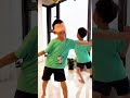 Indoor parent-child game - Blindfolded touching people improving concentration and percept