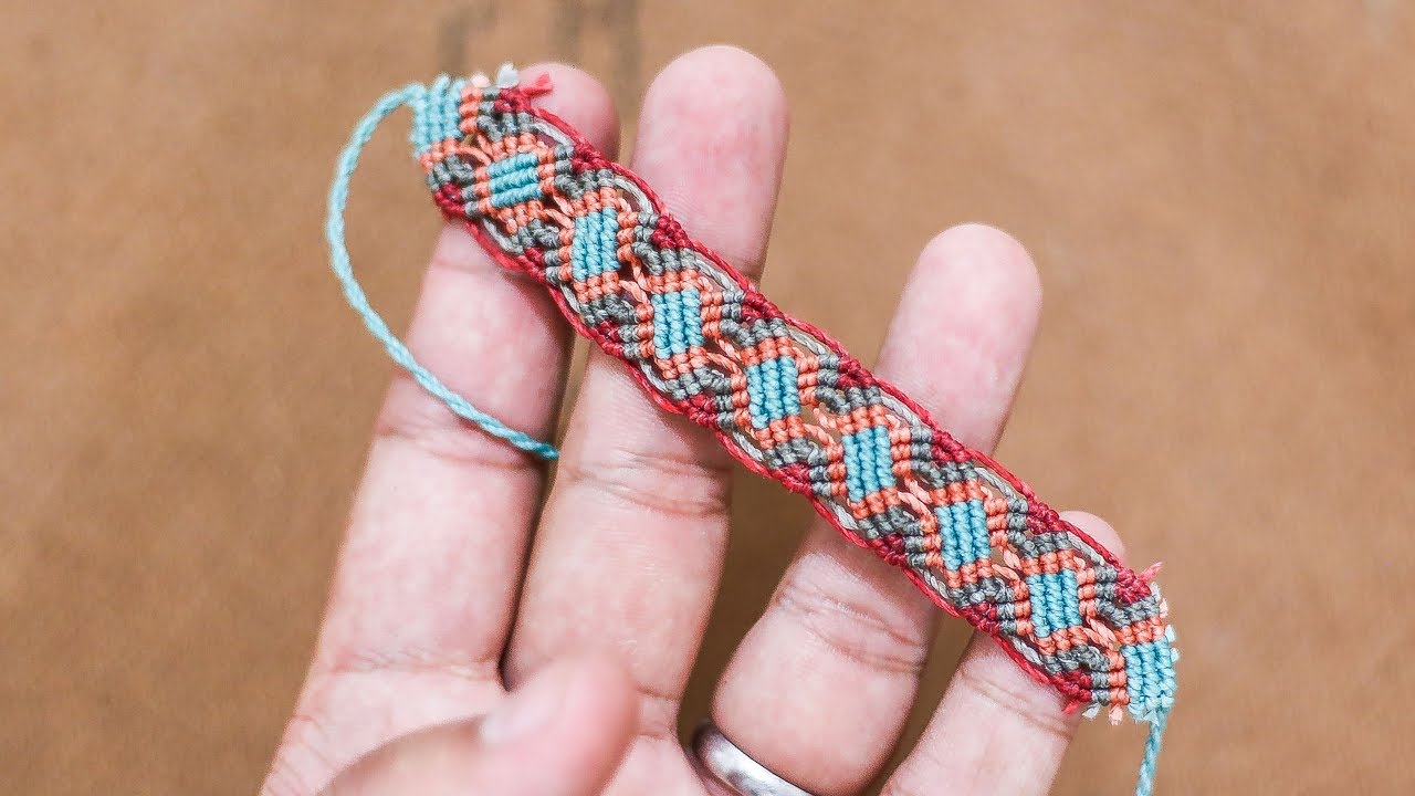 Pulsera macrame paso a | de hilo hancha easy bracelet macrame YouTube