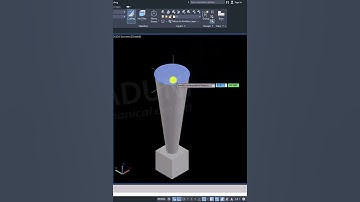 Học AutoCAD 3D 1 phút  - Demo 2 #vadunishort #họcautocad3d #thiếtkế3d