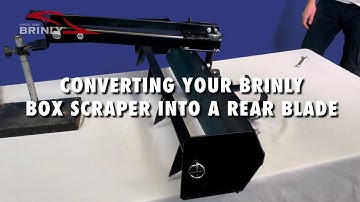 How to convert the Brinly Box Scraper into a Rear Blade