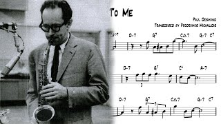 Mean To Me - Paul Desmond Transcription