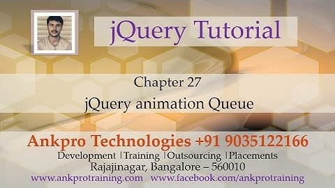 JQuery 27 - Animation part 3 - Animation Queue