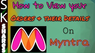 How to View your orders on Myntra screenshot 1